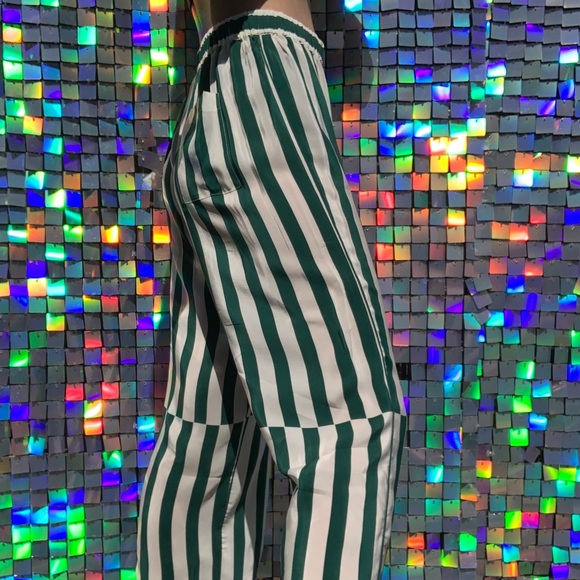 NWT All Year around (AYR) The Flow State Pant in Glass Green Regatta Stripe. - Picture 5 of 13